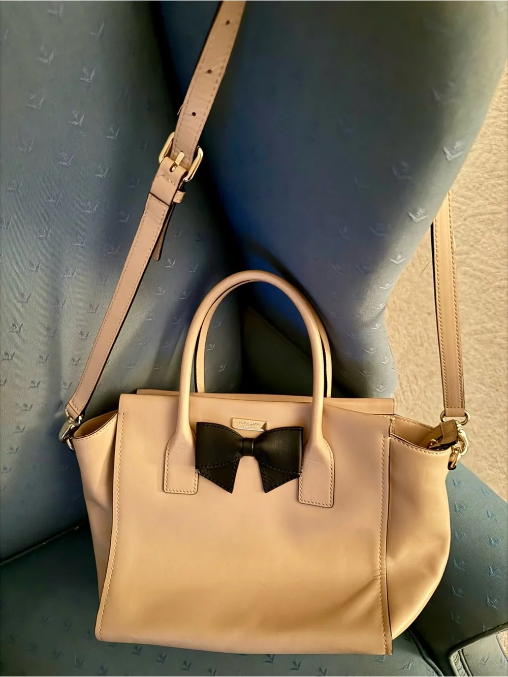 Kate Spade Pink Bow Satchel with Removable Strap